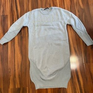 Guess girls blue knit sweater dress